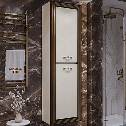 Opadiris Шкаф-пенал для ванной Карат 50 золото – фотография-1